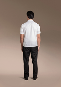 Men's Office Barong, Polyester-Cotton, Embroidered
