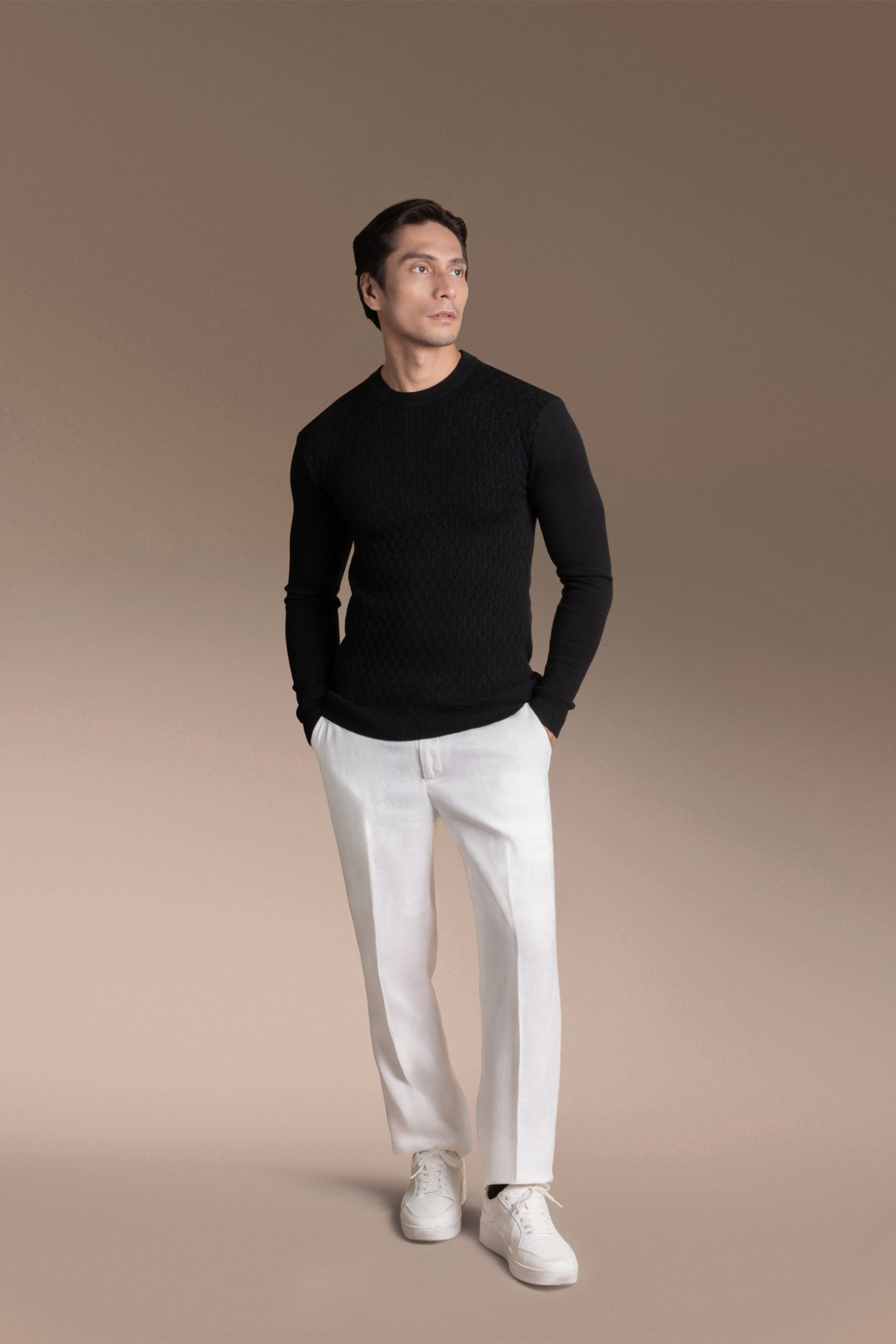Onesimus Mens Knitted Pullover Shirt