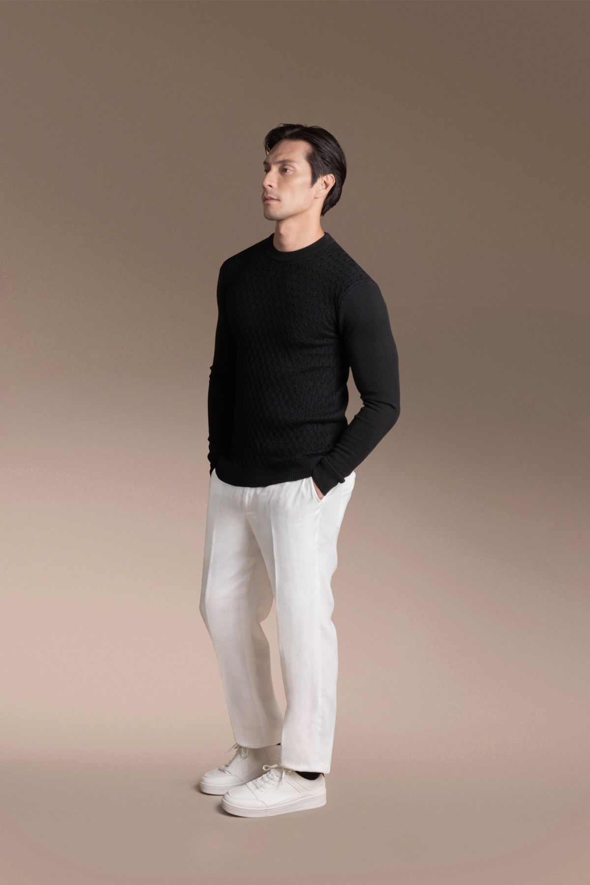 Onesimus Mens Knitted Pullover Shirt