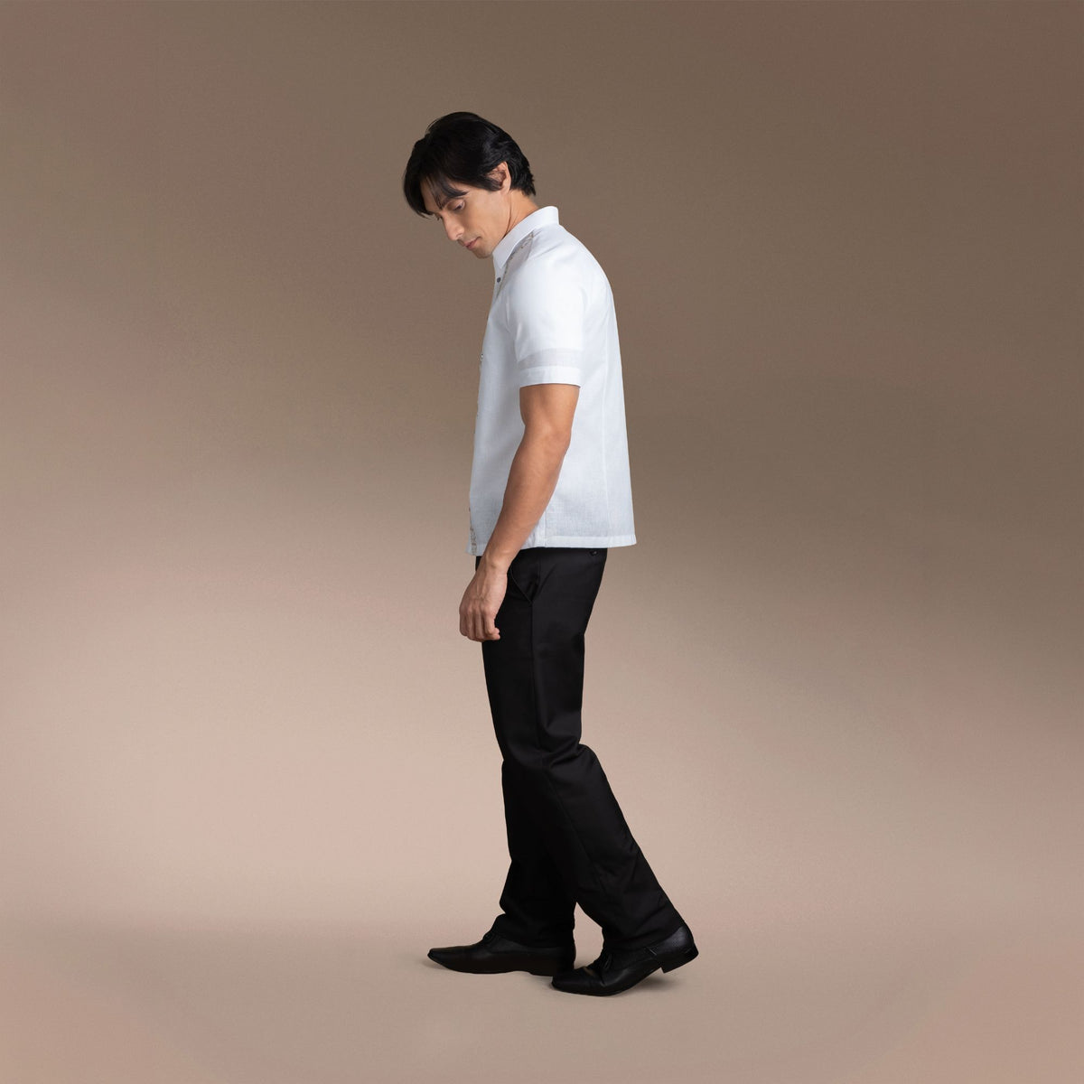 Men's Office Barong, Polyester-Cotton Blend, Embroidered