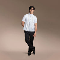 Men's Office Barong, Polyester-Cotton Blend, Embroidered