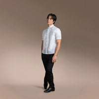 Men's Office Barong, Polyester-Cotton Blend, Embroidered