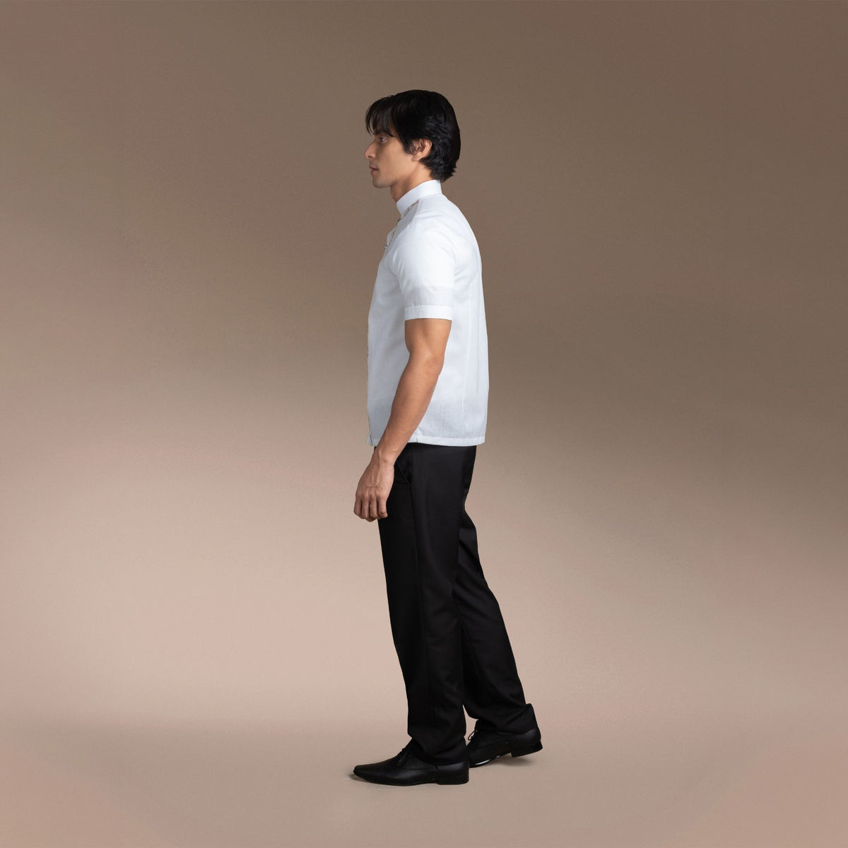 Men's Office Barong, Polyester-Cotton Blend, Embroidered