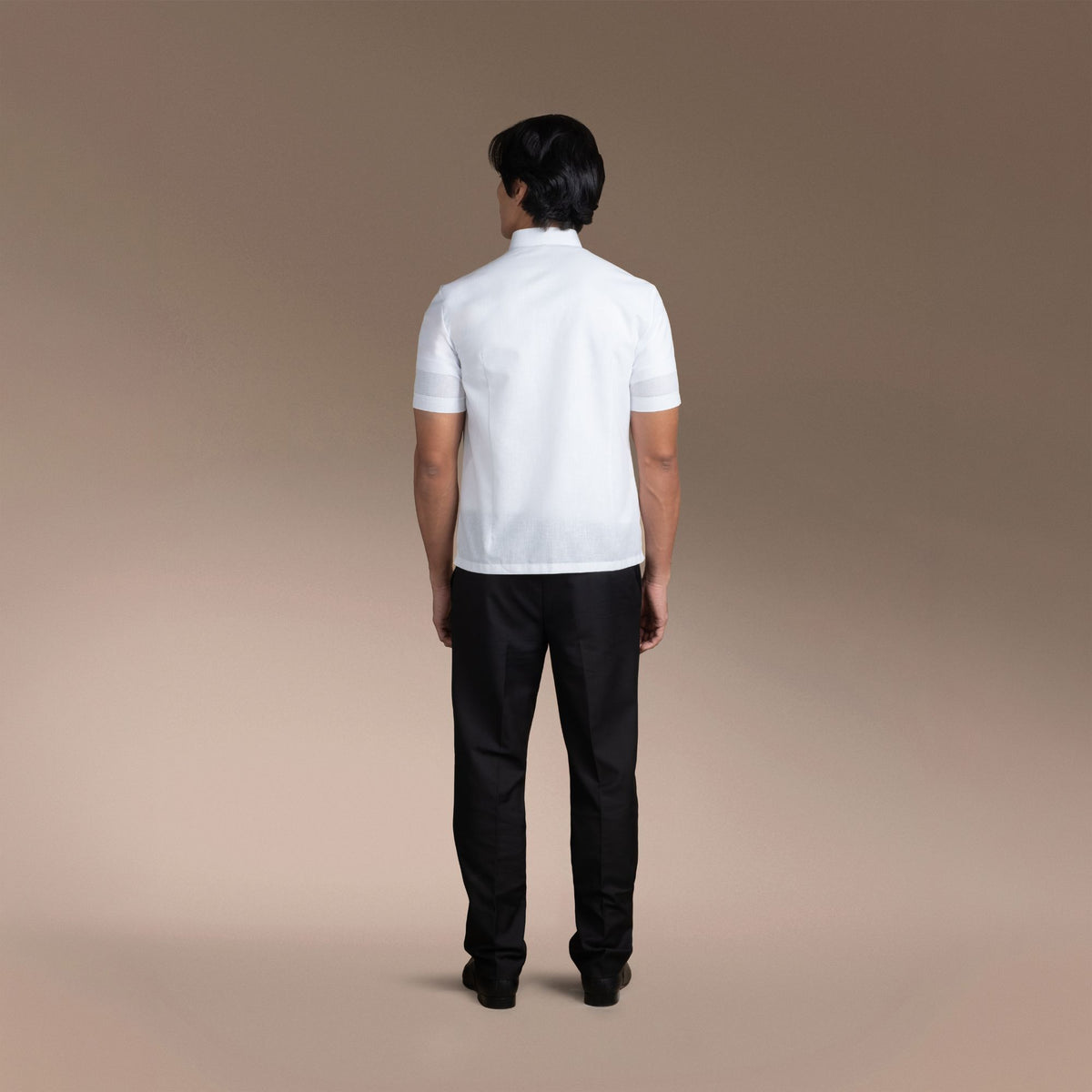 Men's Office Barong, Polyester-Cotton Blend, Embroidered