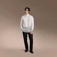 Men's Formal Barong Tagalog, Texture Pure Natural Silk
