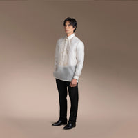 Men's Formal Barong Tagalog, Texture Pure Natural Silk