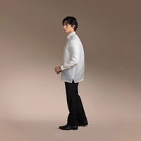 Men's Formal Barong Tagalog, Texture Pure Natural Silk