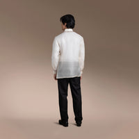 Men's Formal Barong Tagalog, Texture Pure Natural Silk