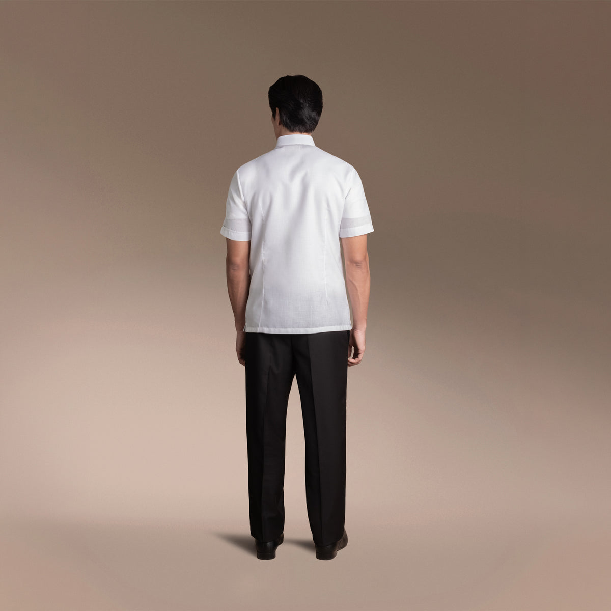 Men’s Office Barong, Polyester-cotton Blend, Embroidered