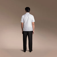 Men’s Office Barong, Polyester-cotton Blend, Embroidered