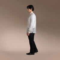 Men's Formal Barong Tagalog, Texture Pure Natural Silk