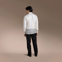 Men's Formal Barong Tagalog, Texture Pure Natural Silk
