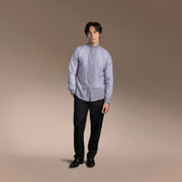Men's Formal Barong Tagalog, Frosted Faux Silk