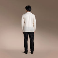 Men's Formal Barong Tagalog, Texture Faux Silk