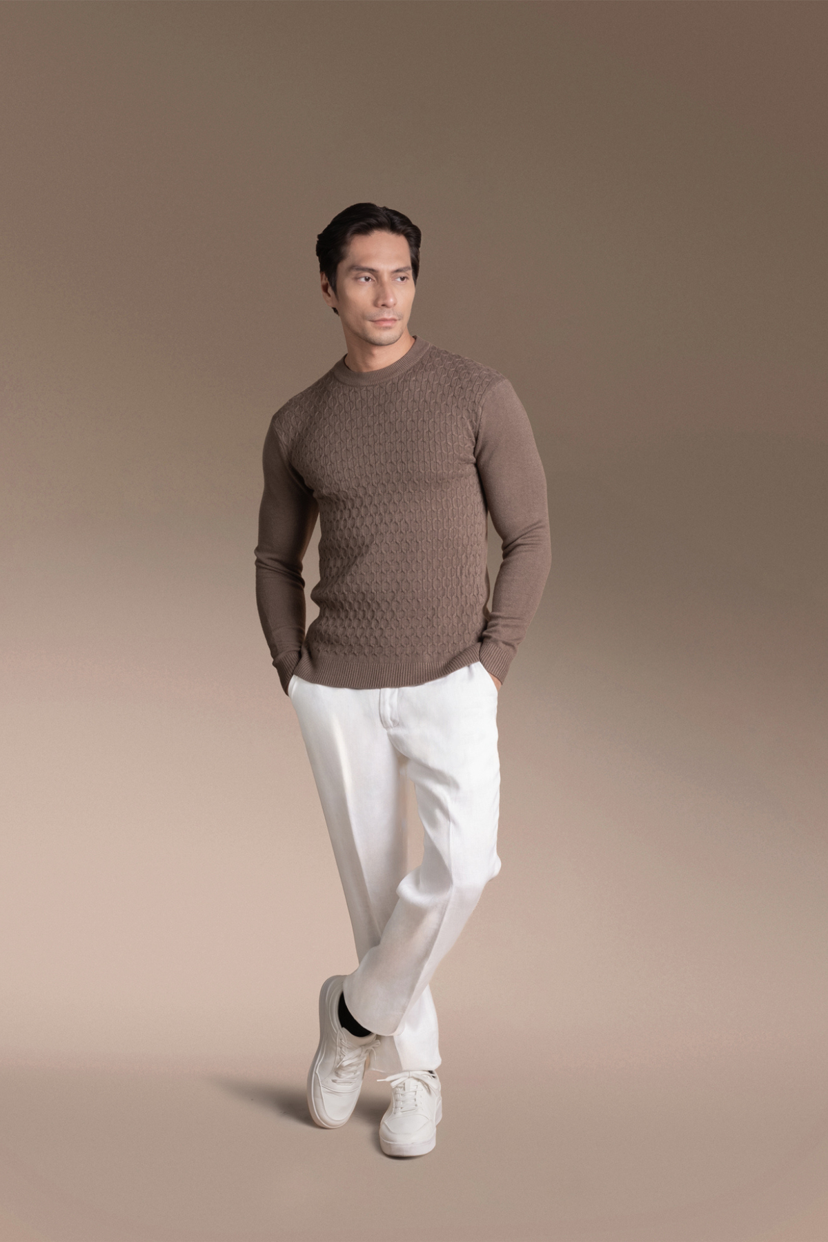 Onesimus Mens Knitted Pullover Shirt