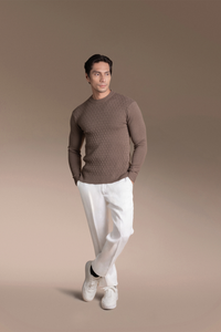 Onesimus Mens Knitted Pullover Shirt