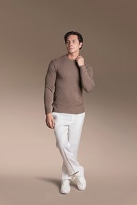 Onesimus Mens Knitted Pullover Shirt