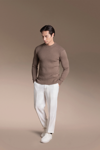 Onesimus Mens Knitted Pullover Shirt
