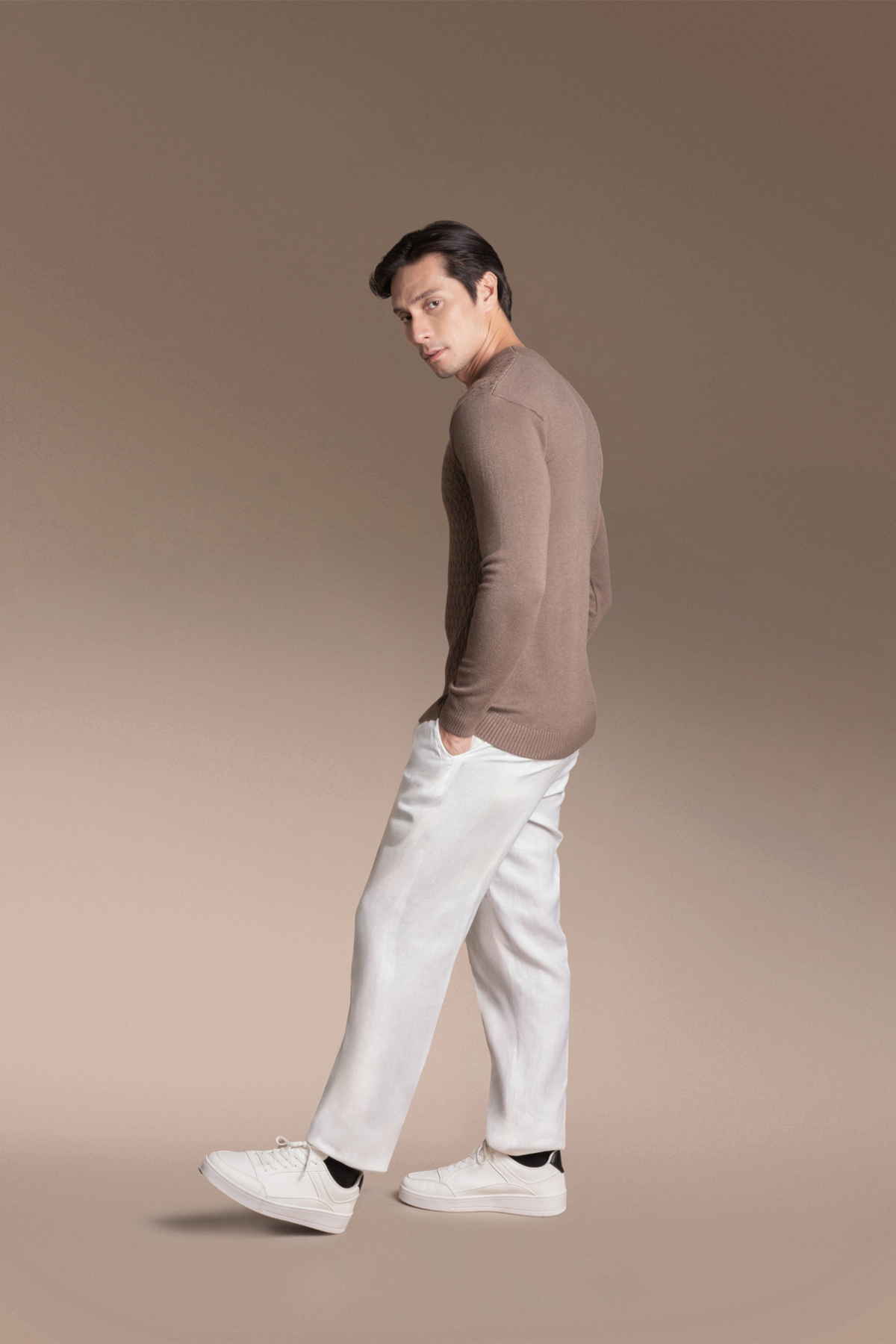Onesimus Mens Knitted Pullover Shirt